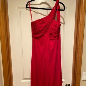 Formal red simply elegant evening gown